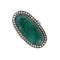 Серебряное кольцо с изумрудом