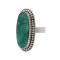 Серебряное кольцо с изумрудом