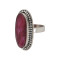 Серебряное кольцо с рубином