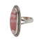 Серебряное кольцо с родонитом