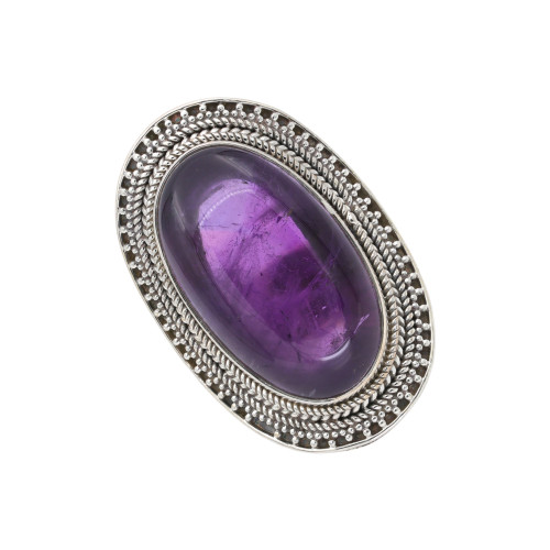 Серебряное кольцо с аметистом