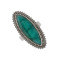 Серебряное кольцо с изумрудом