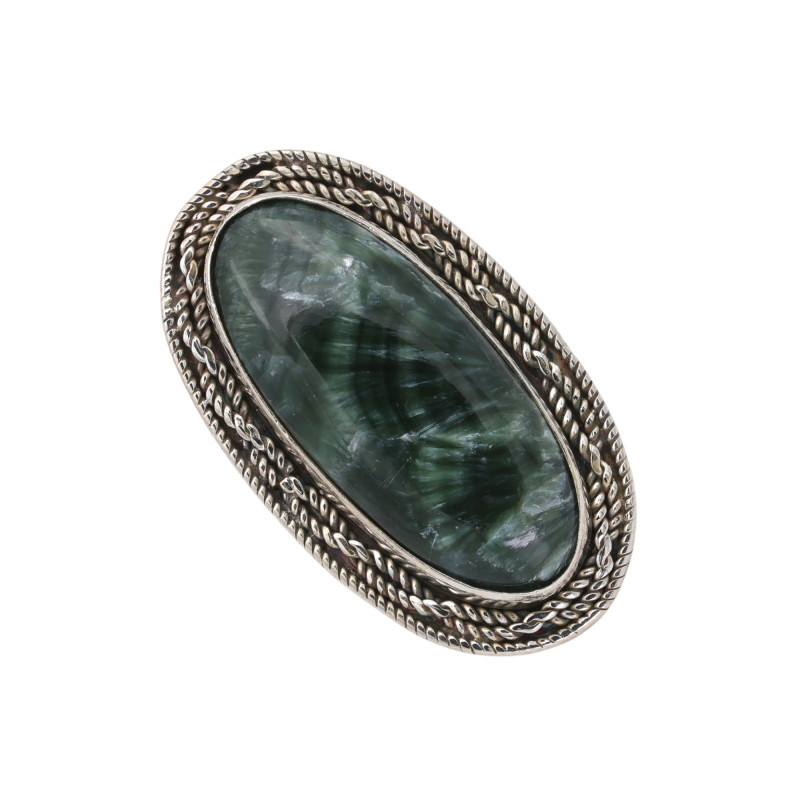 Кольцо из серебра с серафинитом