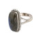Кольцо из серебра с лабрадоритом