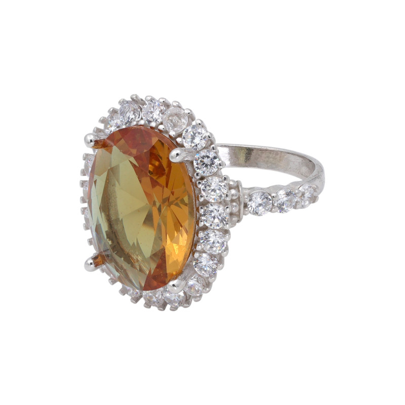 Кольцо из серебра с султанитом