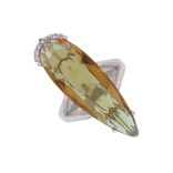 Кольцо серебряное с султанитом