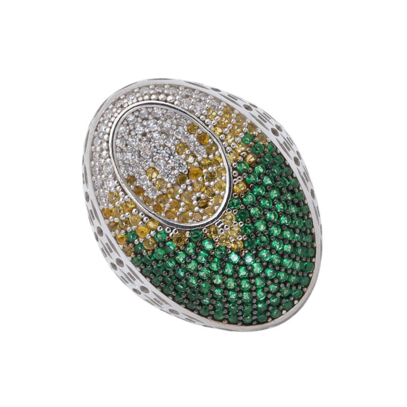 Серебряное кольцо с кубическим цирконием