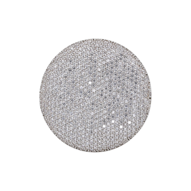 Серебряное кольцо с кубическим цирконием