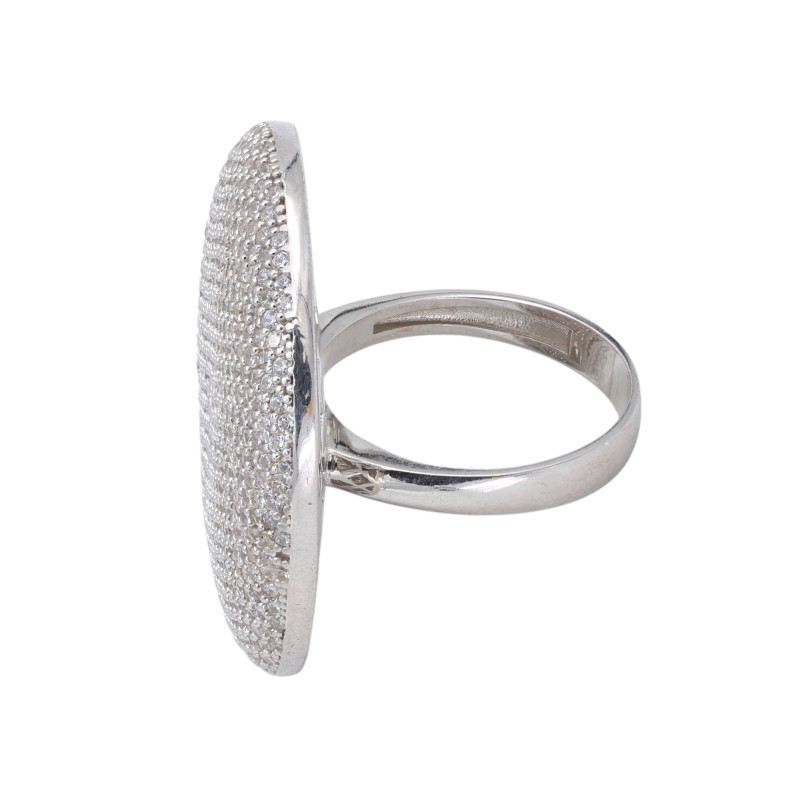 Серебряное кольцо с кубическим цирконием