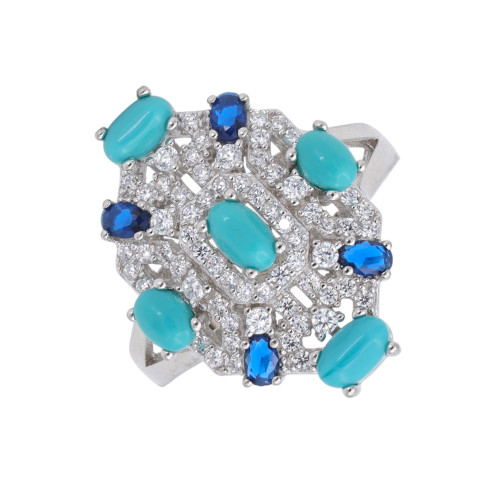 Серебряное кольцо с бирюзой