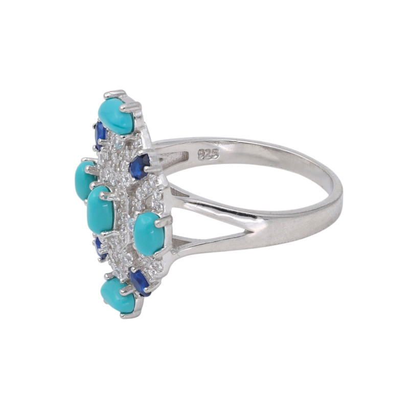 Серебряное кольцо с бирюзой