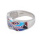 Кольцо из серебра с эмалью