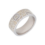 Серебряное кольцо с эмалью