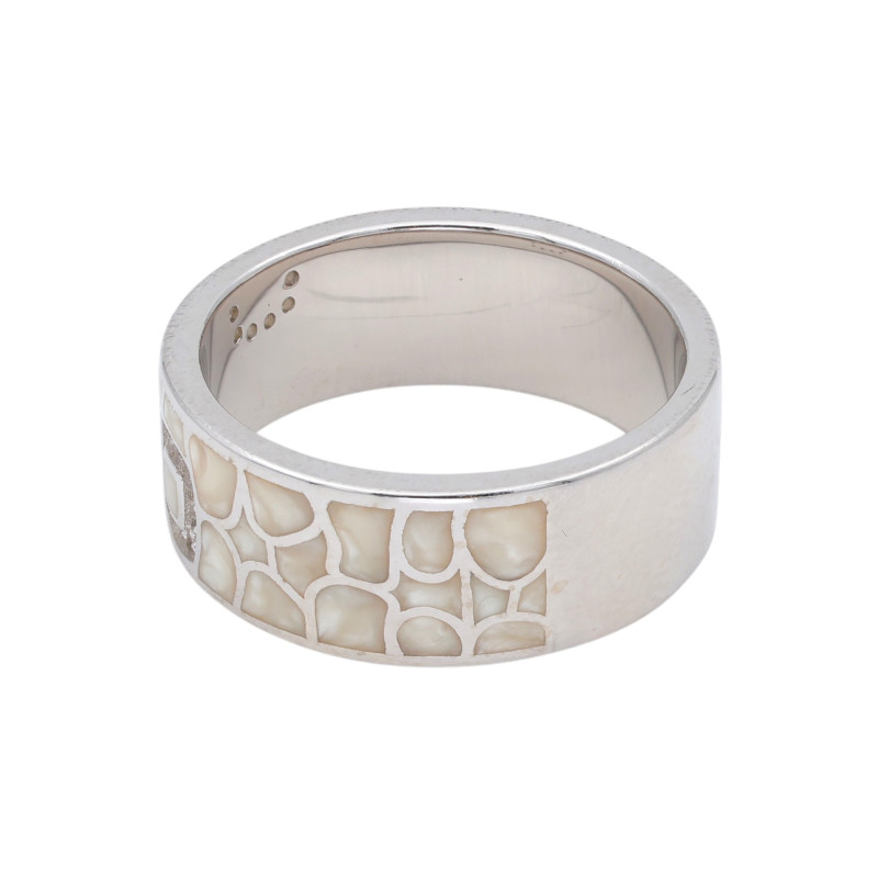 Серебряное кольцо с эмалью