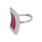 Серебряное кольцо с рубинами
