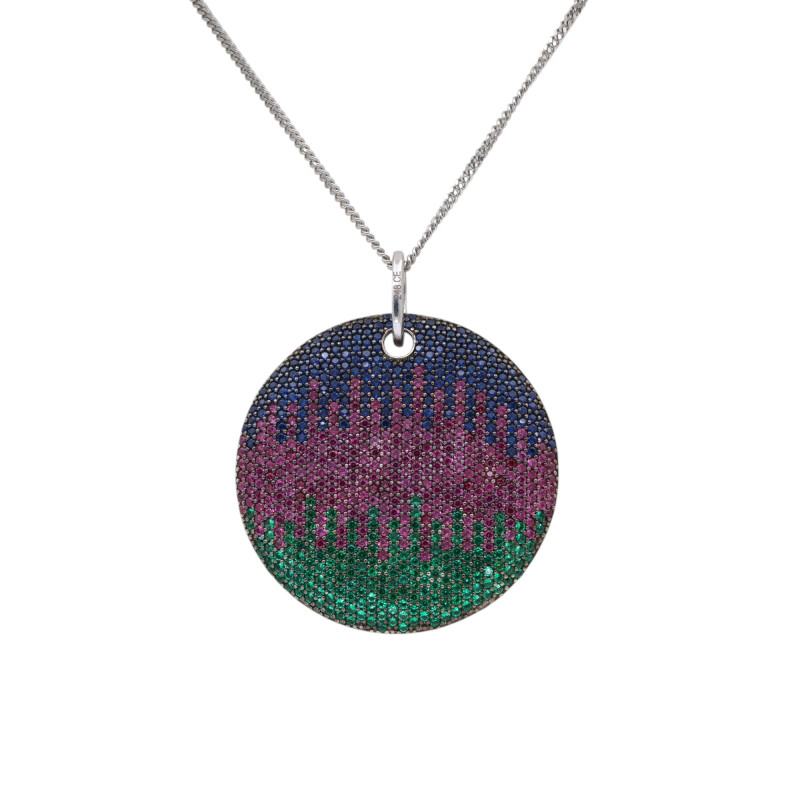 Серебряная подвеска с кубическим цирконием