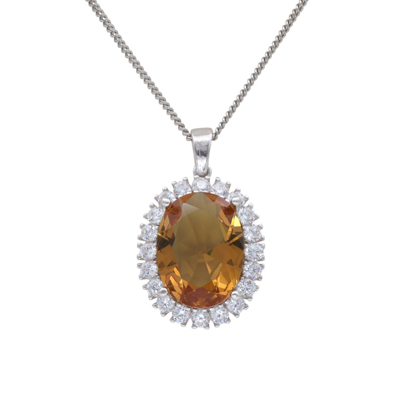 Подвеска серебряная с султанитом