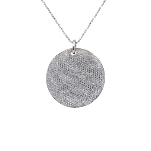 Колье из серебра со съемной подвесной частью