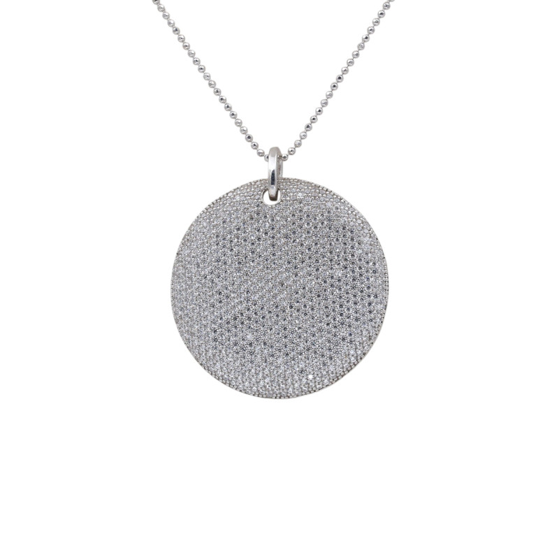 Колье из серебра со съемной подвесной частью