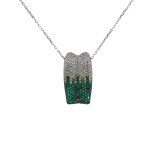 Колье из серебра с кубическим цирконием