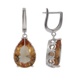 Серебряные серьги с султанитами