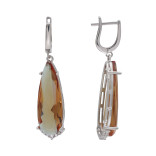 Серебряные серьги с султанитами