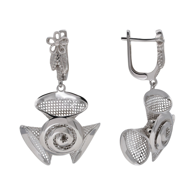 Серьги серебряные