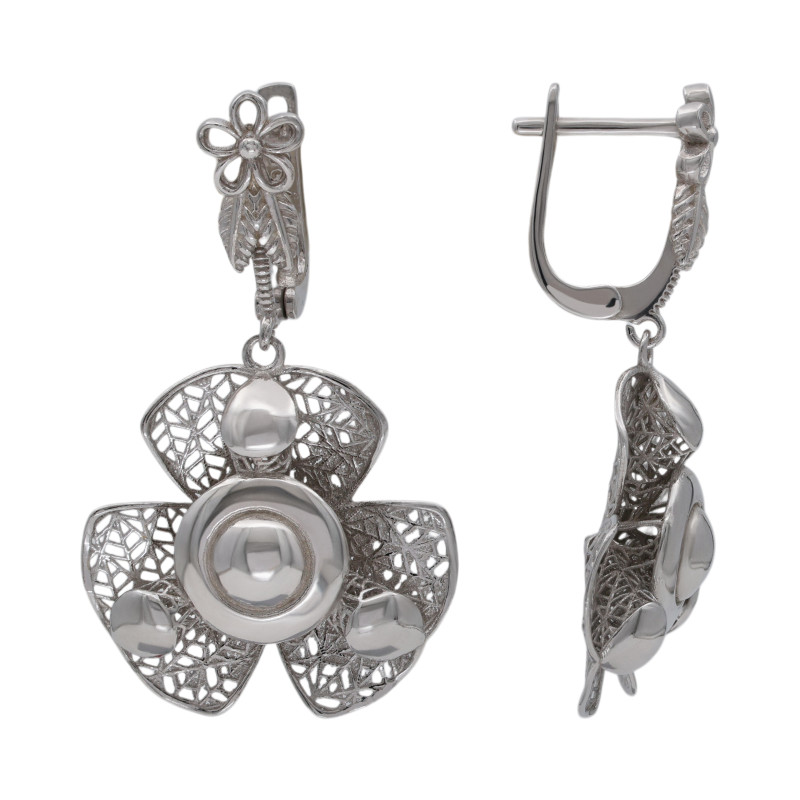 Серьги из серебра