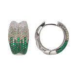 Серьги из серебра с кубическим цирконием