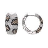 Серьги из серебра с кубическим цирконием