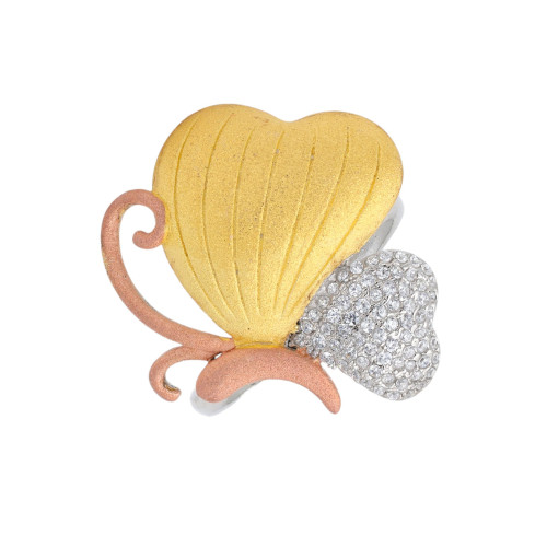 Серебряное кольцо с кубическим цирконием