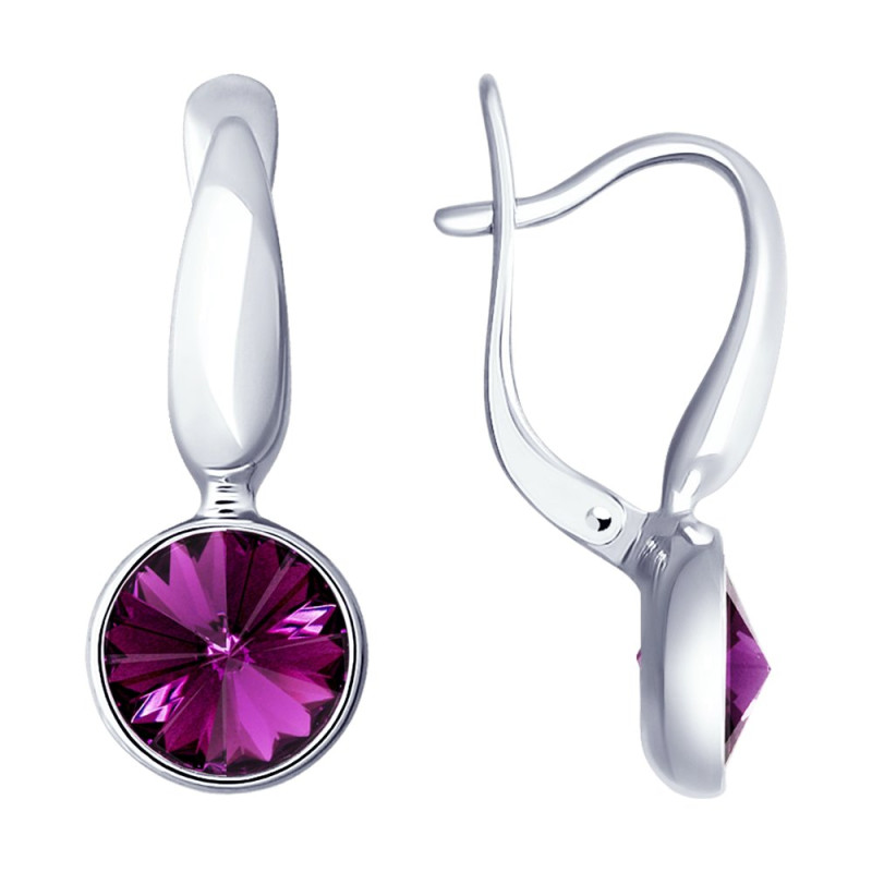 Серьги с кристаллами