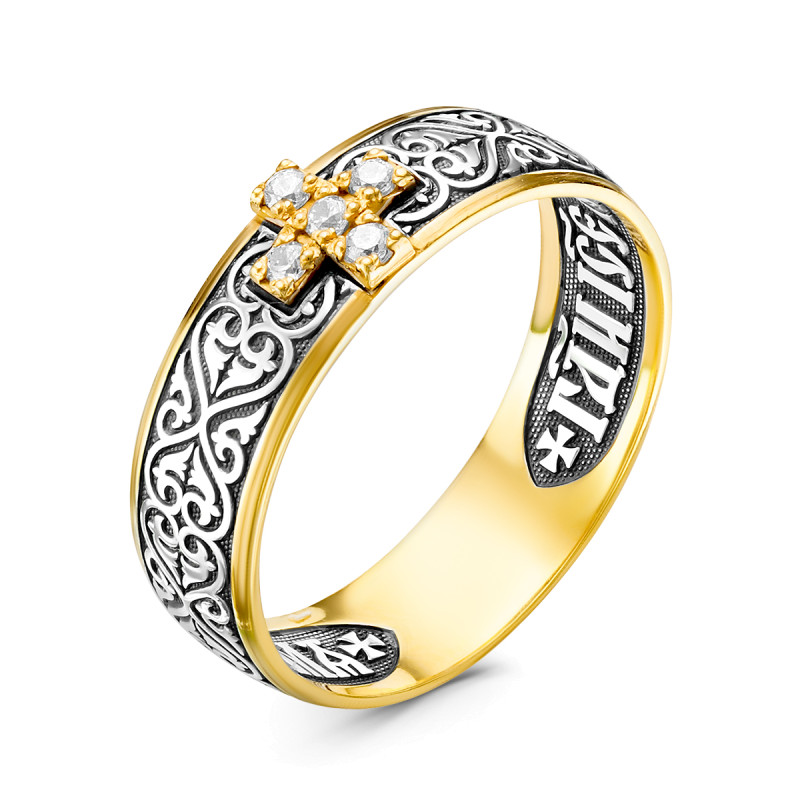 Кольцо с фианитами