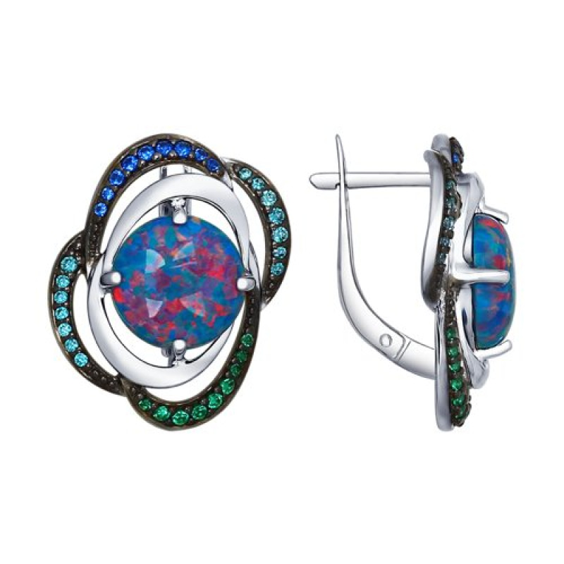 Комплект: серьги и кольцо