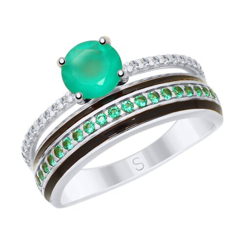 Комплект: серьги и кольцо