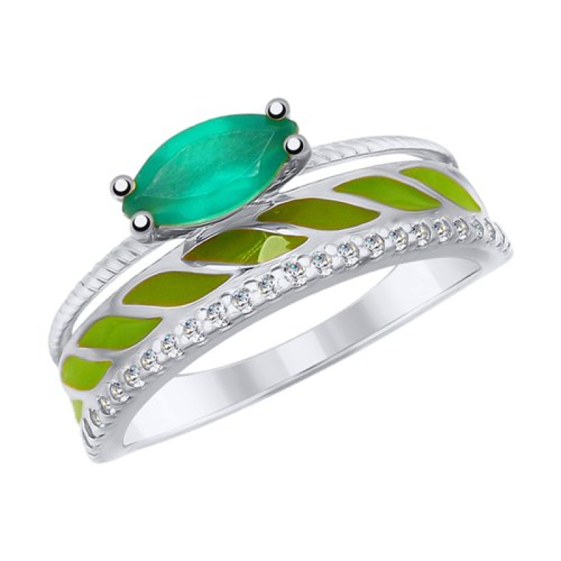 Комплект: серьги и кольцо