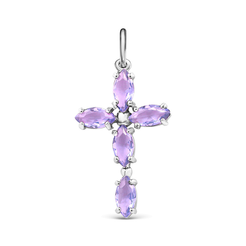 Подвеска с плавленным кварцем