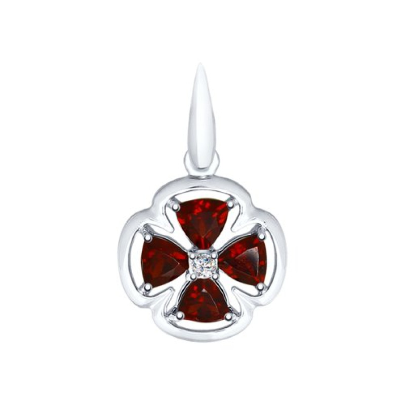 Комплект: серьги и подвеска