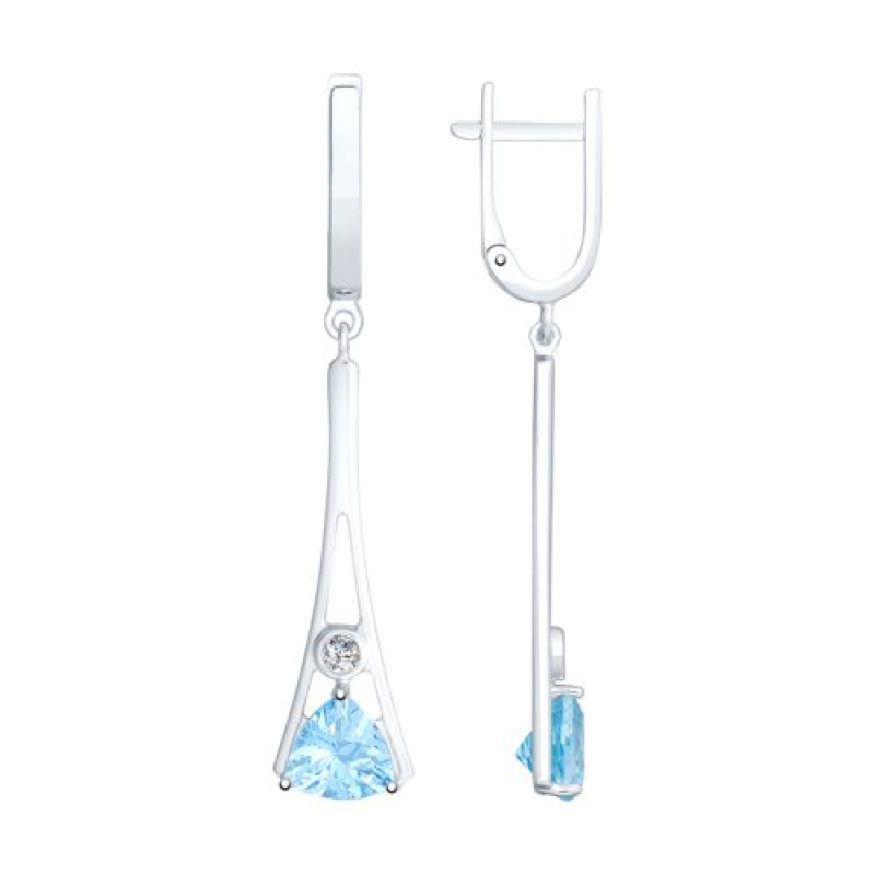 Комплект: серьги и подвеска