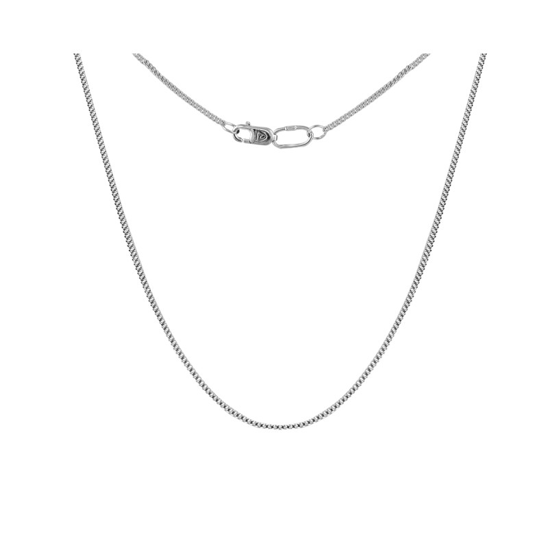 Серебряная цепь с панцирным плетением