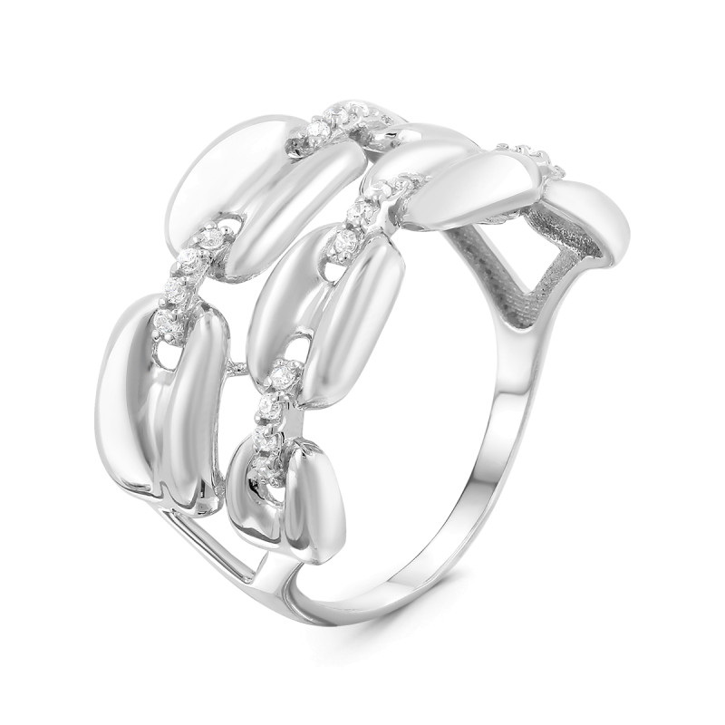 Кольцо с фианитами