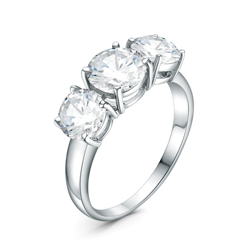 Кольцо с фианитами