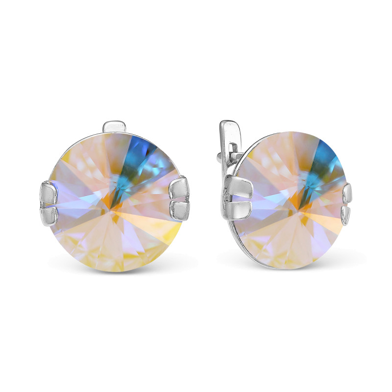 Серьги с ювелирными кристаллами