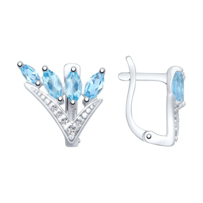 Комплект: серьги и кольцо