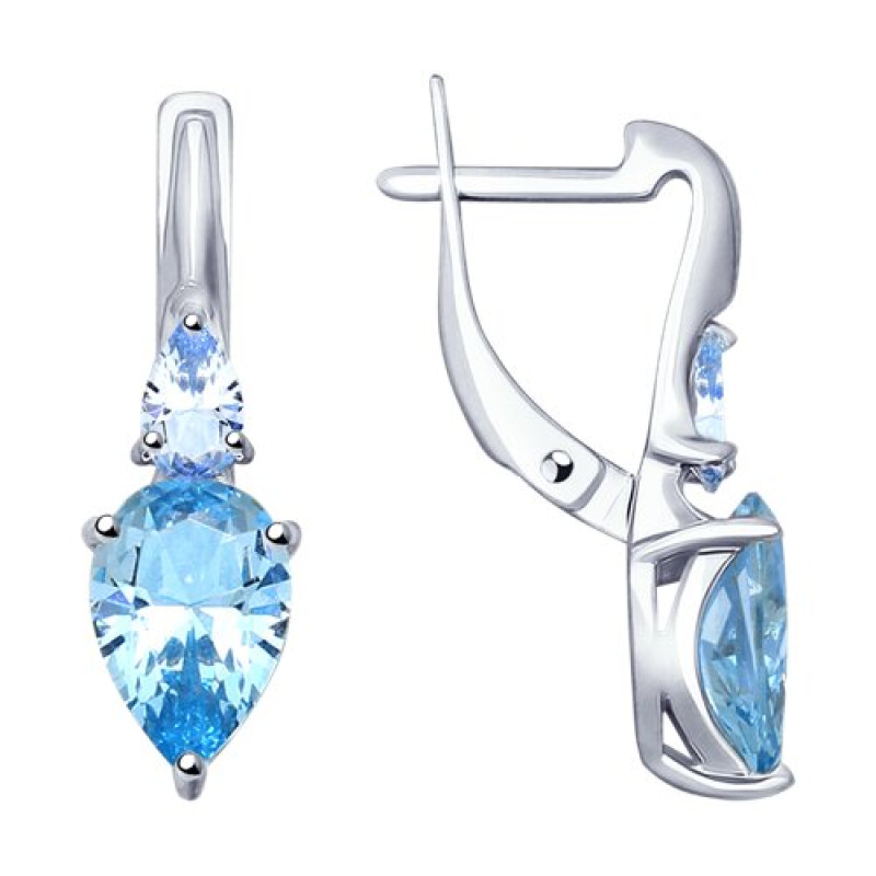 Комплект: серьги и подвеска