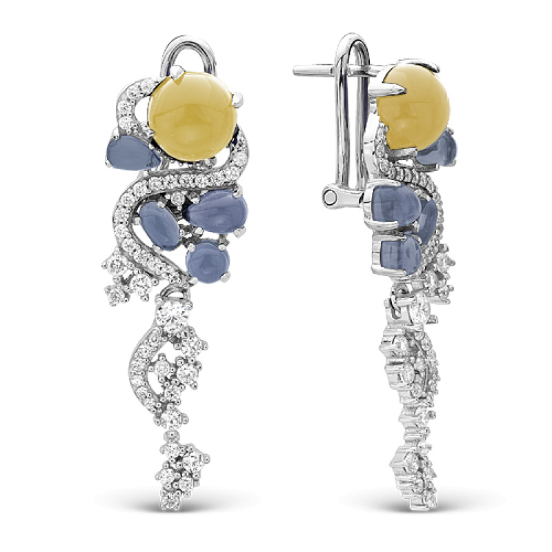 Комплект: серьги и подвеска