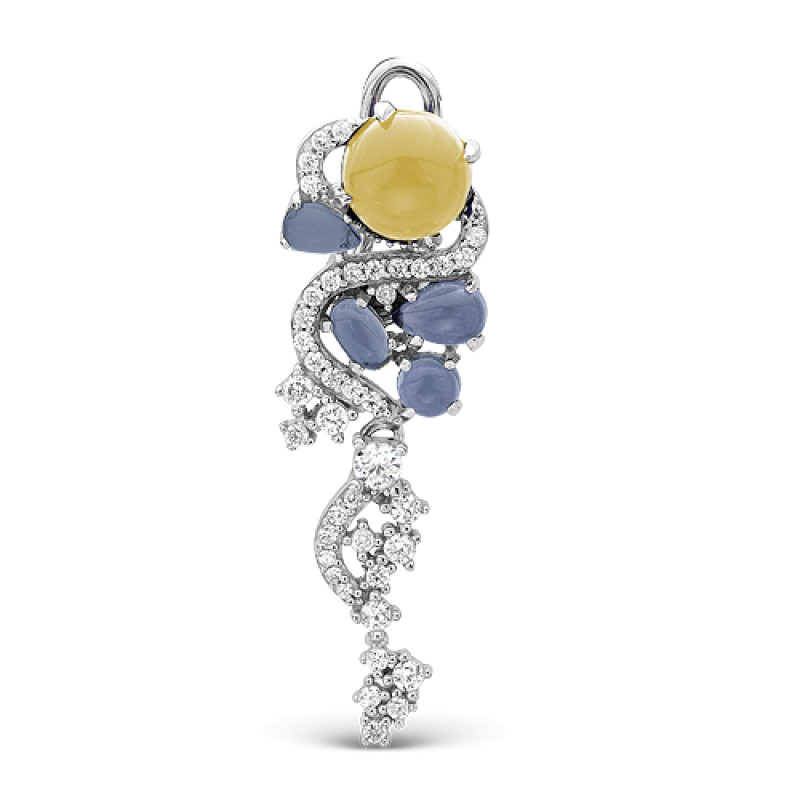 Комплект: серьги и подвеска