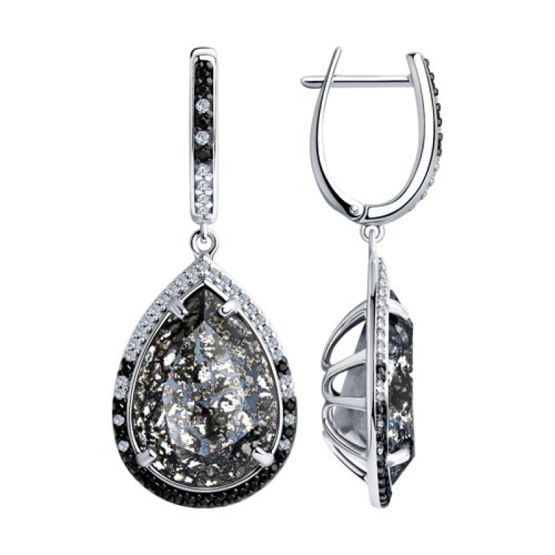 Комплект: серьги и подвеска