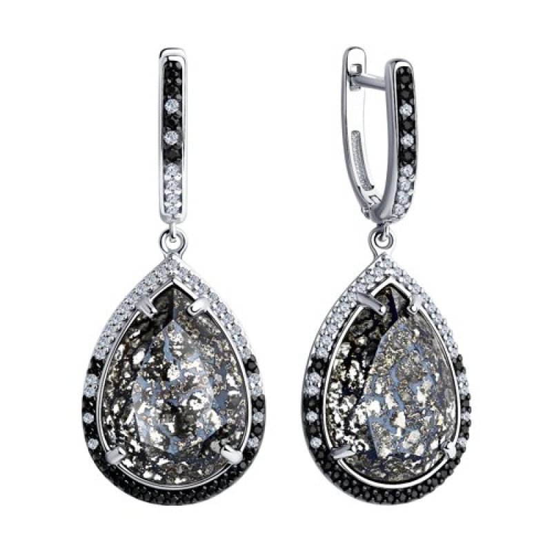 Комплект: серьги и подвеска