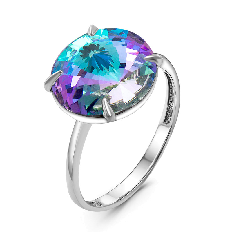 Кольцо с ювелирным кристаллом